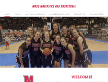 Tablet Screenshot of massmavericksbasketball.com